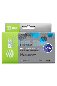 Картридж струйный Cactus CS-EPT1282 (T1282) голубой (7 мл) для Epson Stylus S22/S125/SX420/SX425/Office BX305