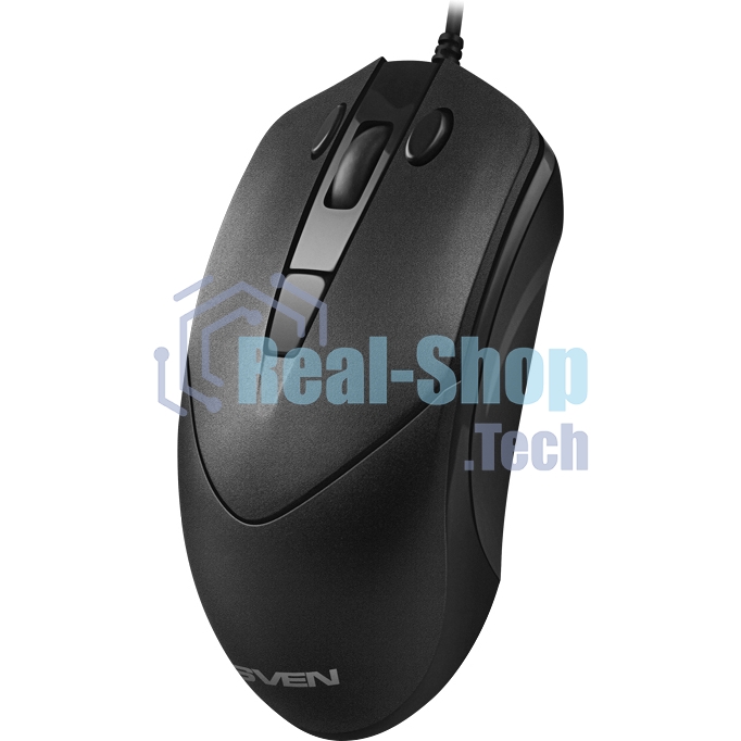Мышь проводная SVEN RX-100 черный, 4000 dpi, USB, кнопки - 6