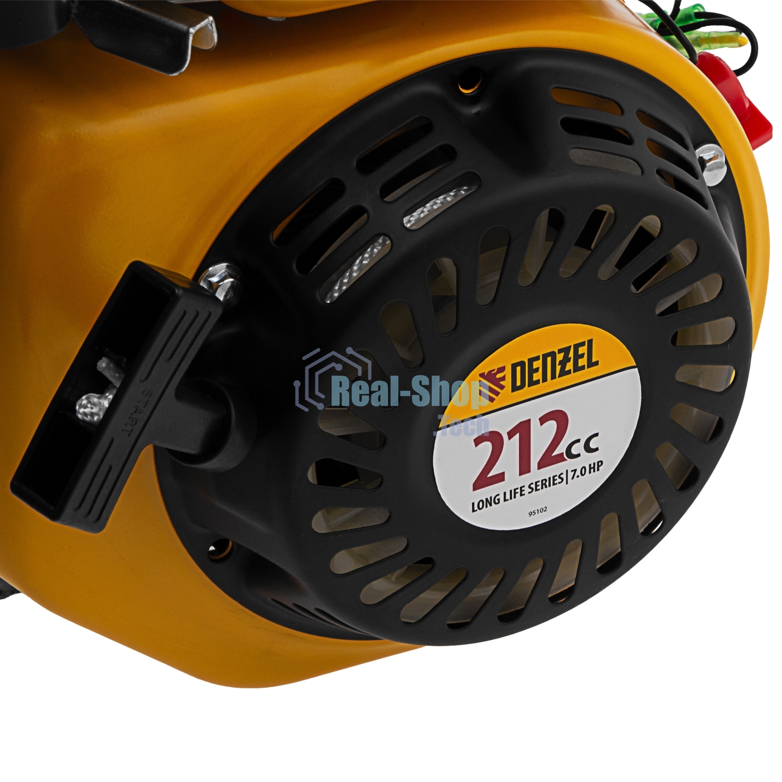 Двигатель бензиновый Denzel RX-17S, 7 л.с., 212 см3, горизонтальный вал шлиц 25 мм