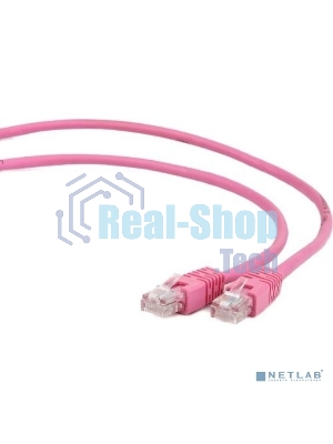 Патч-корд UTP Cablexpert cat.5e, 0.5м, литой, многожильный, розовый