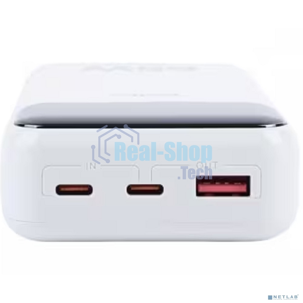 Портативный аккумулятор Perfeo Powerbank LAPTOP 65W 20000 mAh/LED дисплей/PD+QC 3.0/2Type-C/1 USB,max 65W/белый