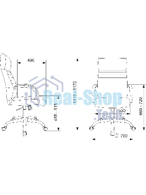 Кресло Бюрократ T-8010SL/IVORY слоновая кость, экокожа