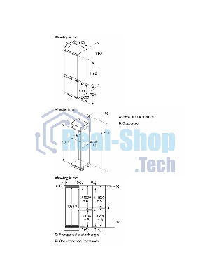 Встраиваемый холодильник Bosch KIN96SFD0 Serie 4, 1935 x 558 x 548 мм,техника плоских шарниров, VitaFresh,SN-ST, Объем 290 (215+75)л, NoFrost,LED-освещение, SuperFreeze