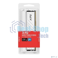 Оперативная память XPG Spectrix D35G RGB, DDR4, 16GB, 3200MHz, CL16, UDIMM, с радиатором, RGB, белый