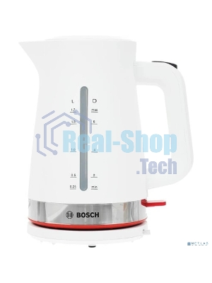 Чайник электрический Bosch TWK4M221 1.7 л, белый корпус: пластик