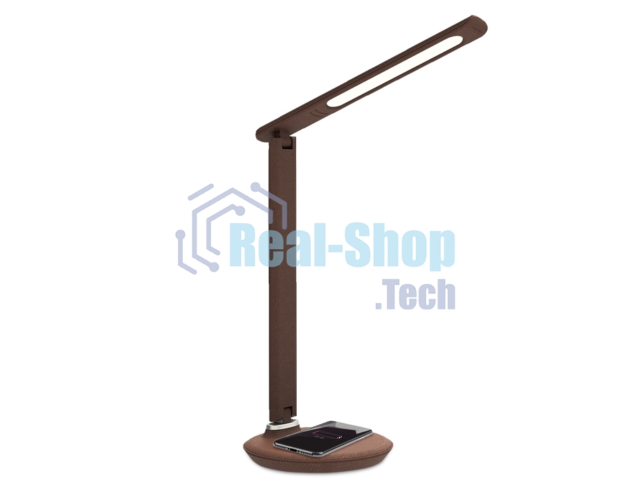 Светодиодная настольная лампа с беспроводной зарядкой Ambrella light DE522 BR коричневый LED 3000-6400K 8W