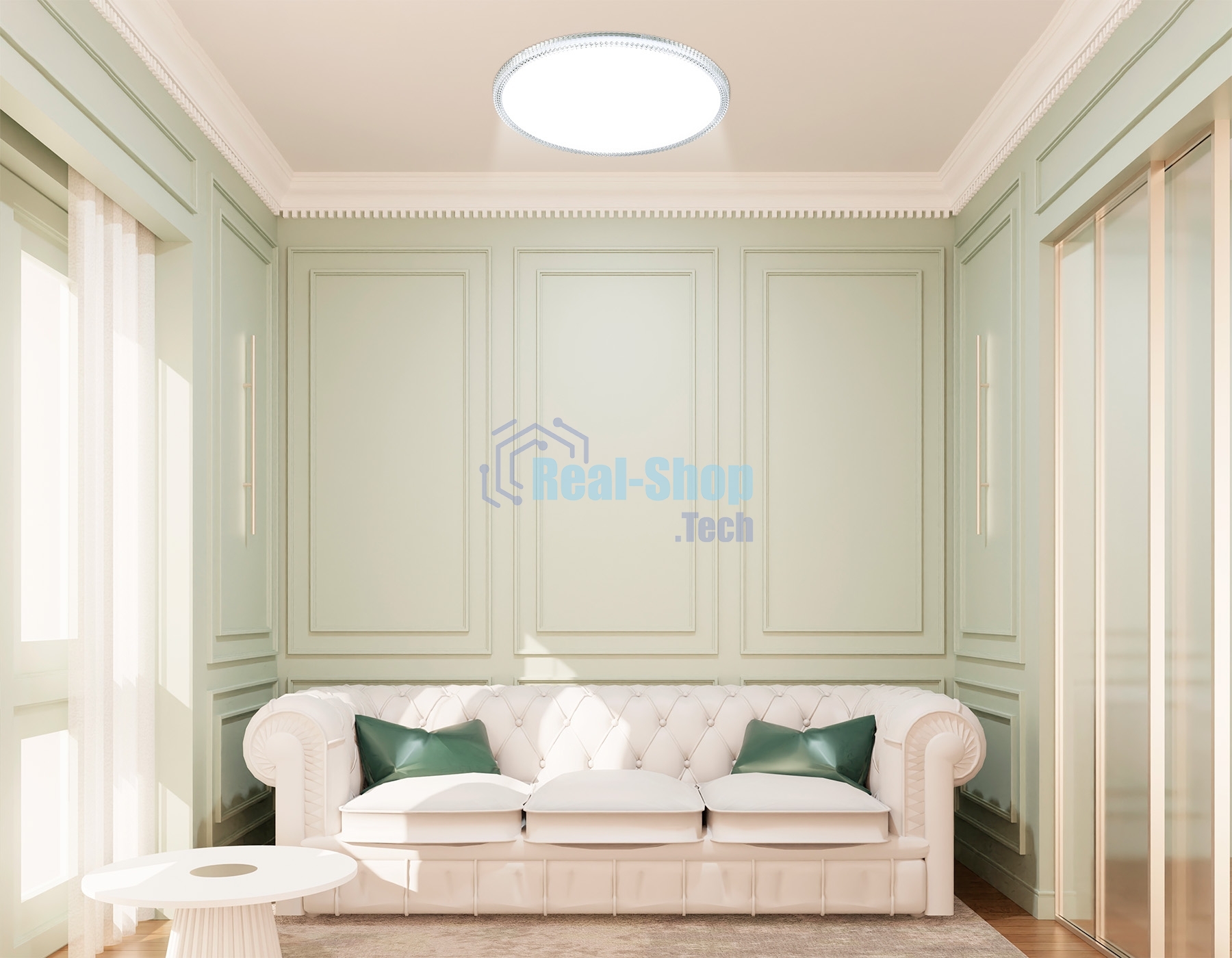 Потолочный светодиодный светильник Ambrella light FZ1720 WH белый IP20 68W 4200K 460*65 (Без ПДУ)