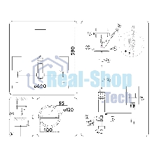 Люстра Ambrella light LH56251/5 SN/FR никель/белый матовый E27/5 max 60W D600*590