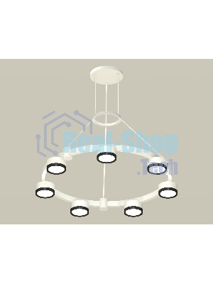 Светильник Ambrella light XR92031501/7 SWH/PBK белый песок/черный полированный GX53 (A9203, C9236, N8113)