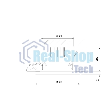 Светильник встраиваемый 7W 4200K BK черный 15266/LED