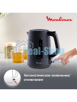 Чайник электрический Moulinex BY2M0810 1.7 л, 2400 Вт, черный