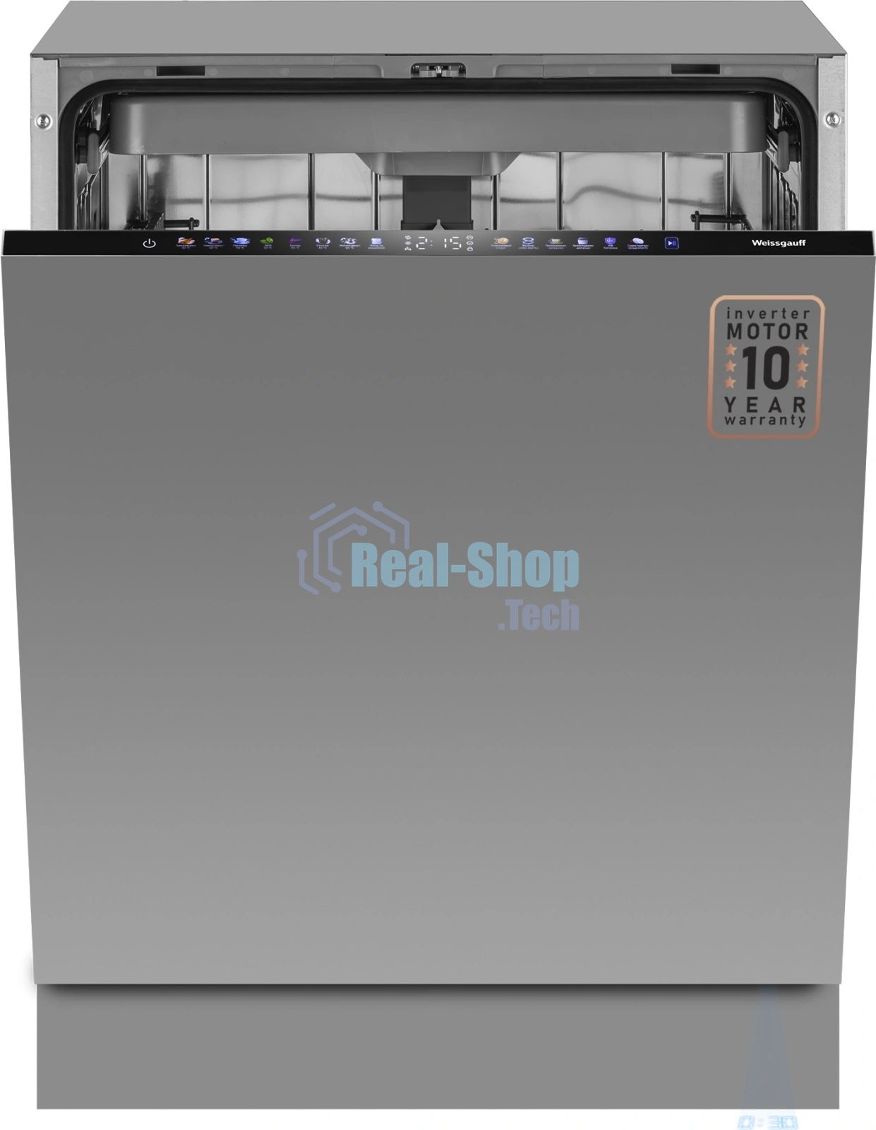 Встраиваемая посудомоечная машина Weissgauff BDW 6138 Touch Inverter Autoopen Timer Floor