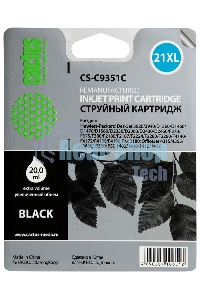 Картридж струйный Cactus CS-C9351C №21XL черный (20 мл) для HP DJ 3920/3940/D1360/D1460/D1470/D1560/D2330/D2360