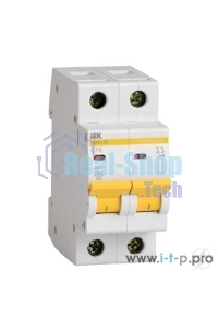 Выключатель автоматический модульный 2п C 6А 4.5кА ВА47-29 ИЭК MVA20-2-006-C