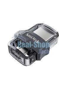 Флешка USB 128Gb SanDisk Ultra Android Dual OTG, m3.0/USB 3.0, черный