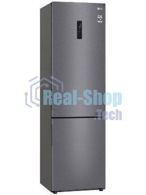 Холодильник LG GA-B509CLSL графитовый двухкамерный 277/107л морозилка снизу, No Frost