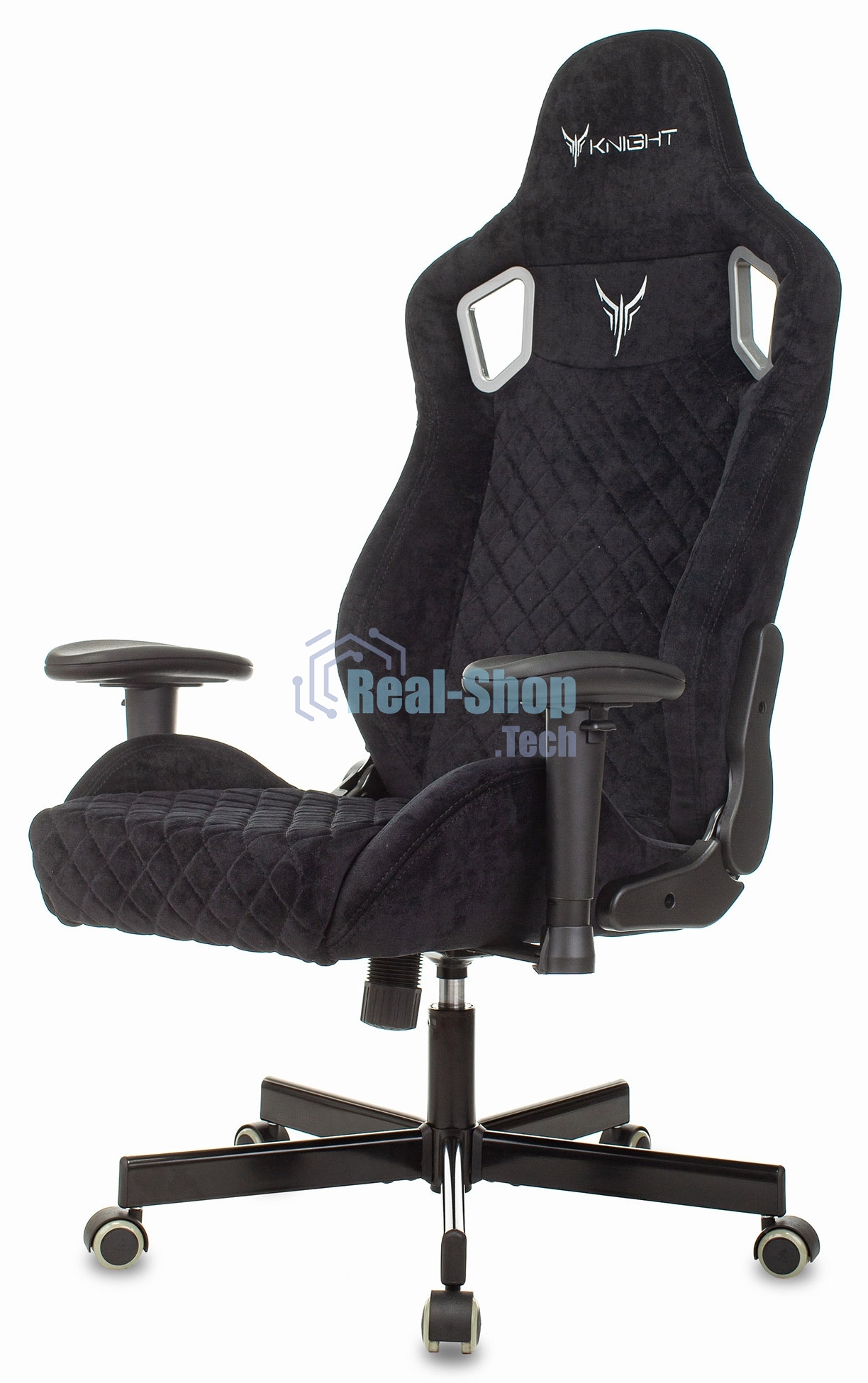 Кресло игровое Бюрократ Knight Outrider Light-20 черный с подголов. крестовина металл