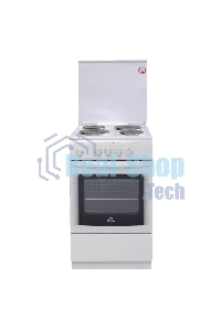 Плита электрическая De Luxe 5004.13э КР белый, конфорок 4 шт, духовка 43 л, 50 см x 85 см x 50 см