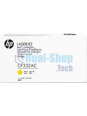 Картридж лазерный контрактный HP 654A Ylw Contract LJ Toner Cartridge