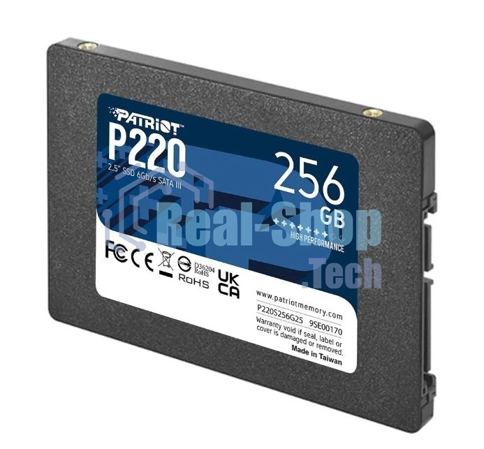 Накопитель SSD Patriot P220, 256Gb, SATA-III, 2.5