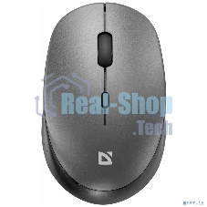 Мышь беспроводная Defender Auris MB-027 серый, 1600 dpi, радиоканал, USB, кнопки - 4