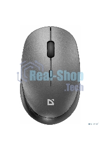 Мышь беспроводная Defender Auris MB-027 серый, 1600 dpi, радиоканал, USB, кнопки - 4