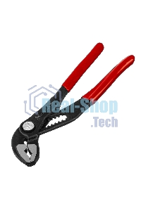 Переставные клещи Matrix 180 мм, кнопочный механизм, хром-ванадий, обливные рукоятки