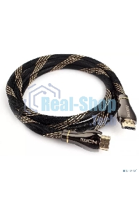 Кабель Cablexpert HDMI CCP-HDMI8К-1.5M, 19M/19M, v2.1, 8К, медь, позол.разъемы, экран, оплетка, 1.5м, черный, пакет