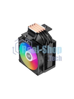 Кулер PCCooler R400 ARGb черный 92мм алюминий+медь 2200r m 30db 4-pin 180W 133мм