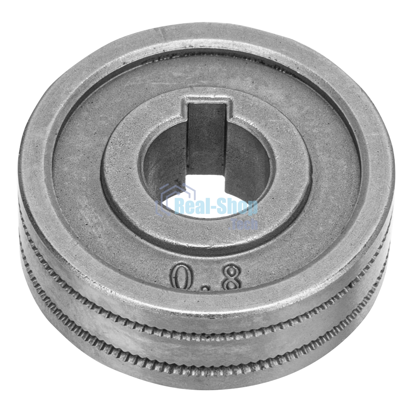 Подающий ролик Denzel зубчатый профиль под флюсовую проволоку 0,8-1мм, 2 шт