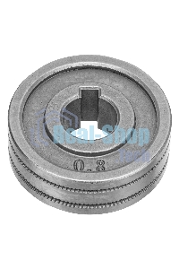 Подающий ролик Denzel зубчатый профиль под флюсовую проволоку 0,8-1мм, 2 шт