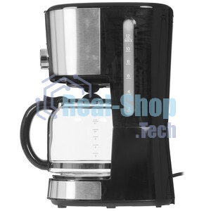 Кофеварка капельная BRAYER BR1122 черный, исп. кофе - молотый, 1.5 л, 900 Вт