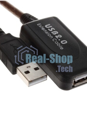 Кабель-удлинитель USB2.0 активный Gembird/Cablexpert UAE-01-10M, AM/AF, 10м