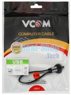 Кабель Thunderbolt4/USB4 Type-C, 5K@60Hz, 40Gbps, PD 100W, 5A, VCOM, 1.2м CU540M-1.2M