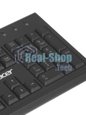 Клавиатура проводная Acer OKW120, USB, черный