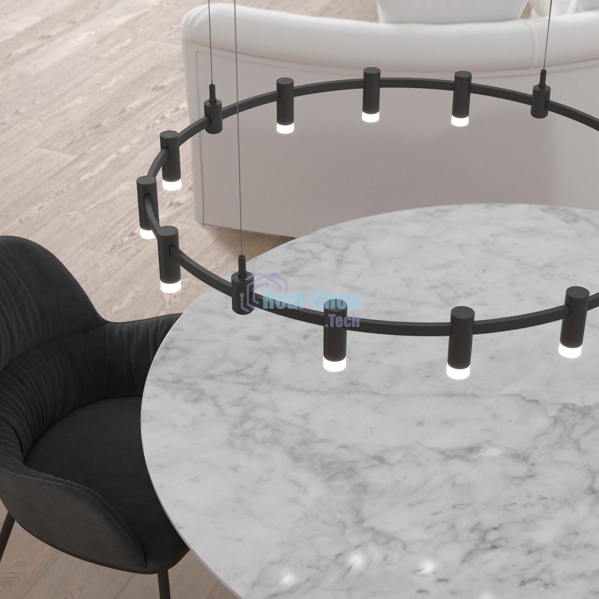 Трековый светильник 85116/01 3W 3000K  (чёрный) Esthetic Magnetic