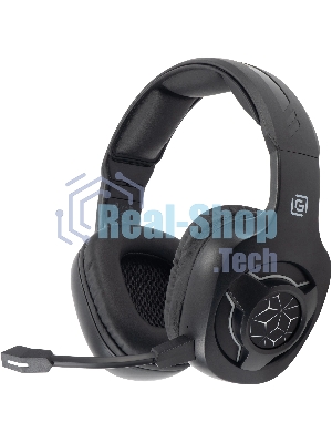 Гарнитура Oklick HS-L575G чёрный, беспроводная + проводная, Bluetooth