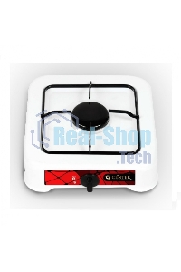 Плита настольная газовая Centek CT-1520 (белый), 1 конфорка, сменная форсунка баллон/магистраль