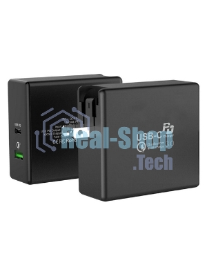 Сетевое зарядное устройство ACD-P602W-V1B 60Вт, 2xUSB 1PD+1QC, 3.6~20В/3А RTL