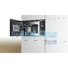 Встраиваемая микроволновая печь Bosch BFL554MS0 нержавеющая сталь/черный, 25 л, 900 Вт, переключатели - поворотный механизм/сенсор