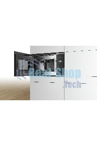 Встраиваемая микроволновая печь Bosch BFL554MS0 нержавеющая сталь/черный, 25 л, 900 Вт, переключатели - поворотный механизм/сенсор