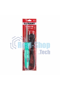 Паяльник Rexant с нагревателем, долговечное жало, 220 В/40 Вт, LED подсветка