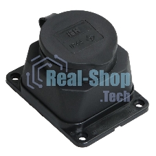 Розетка кабельная наружной установки IР44 16А 2Р+E каучук ОМЕГА IEK PKR11-016-2-K02