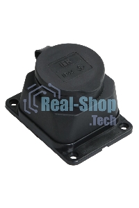 Розетка кабельная наружной установки IР44 16А 2Р+E каучук ОМЕГА IEK PKR11-016-2-K02