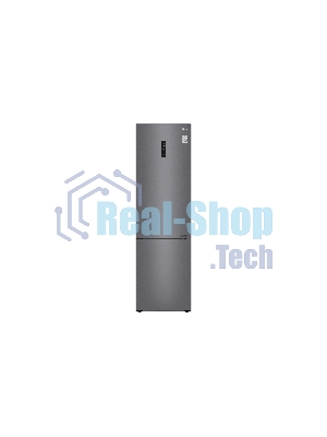 Холодильник LG GA-B509CLSL графитовый двухкамерный 277/107л морозилка снизу, No Frost