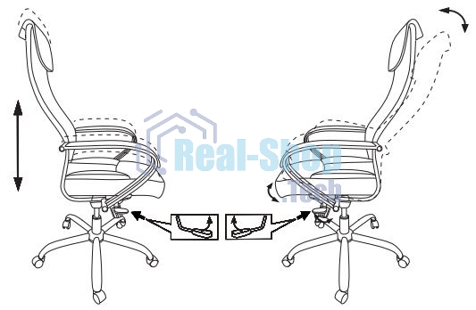 Кресло руководителя Бюрократ CH-609SL/BLACK TW-01 TW-11 черный, спинка сетка, искусст.кожа/ткань, крестовина хром