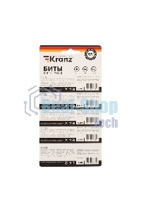 Бита Kranz PZ 2x50 мм для шуруповерта сталь S2 5 шт. (лента)