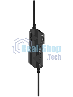 Гарнитура Acer AHW120 чёрный, проводная, USB, подсветка