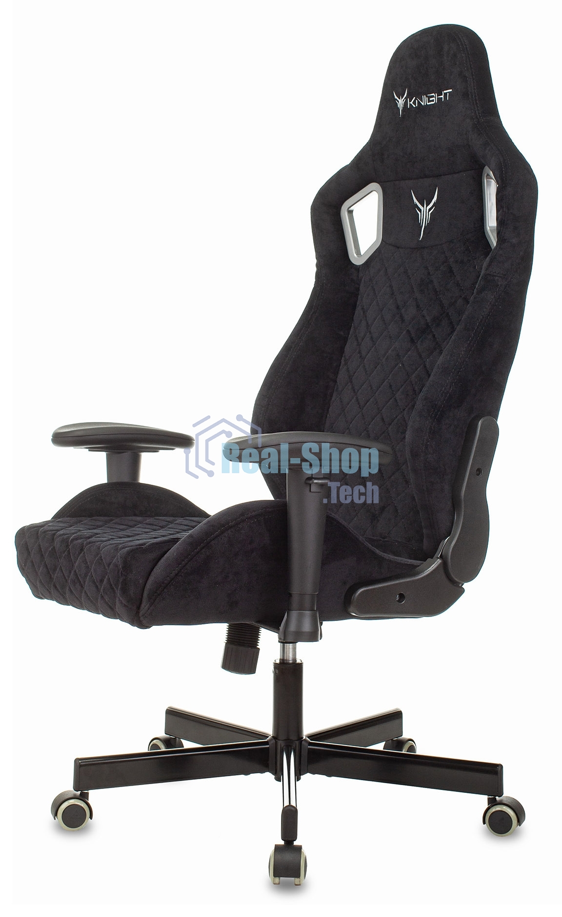 Кресло игровое Бюрократ Knight Outrider Light-20 черный с подголов. крестовина металл