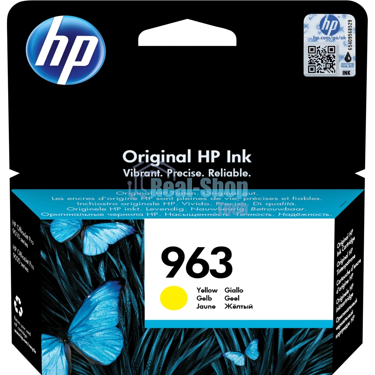 Картридж струйный HP 963 3JA25AE желтый (700 стр) для HP OfficeJet Pro 901x/902x